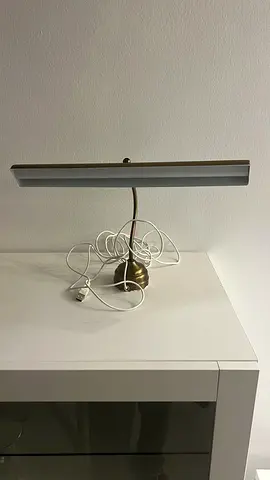 Wall lamp above photo or painting