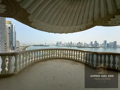 لعشاق السكن الملكى  ارقى وافخم 4 غرف وصالة ومجلس للإيجار في المجاز 3 غرفتين ماستر غرفة خادمة ماستر 5 حمامات خزائن بالحائط تكييف مركزي جيم ومسبح ومنطقة