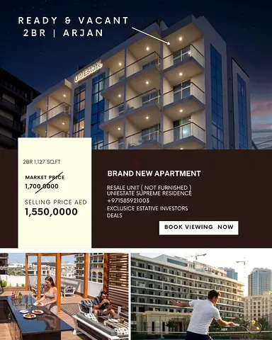 2% commission from the seller / Ready  Vacant 2BR | Brand New | Below Market Price | Arjan