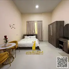 Furnished semi-detached kitchen studio with very high-end, brand-new furniture for monthly rent in A