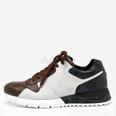 Authentic Louis Vuitton Tri-Color Monogram Canvas Run Away Sneakers Size 39