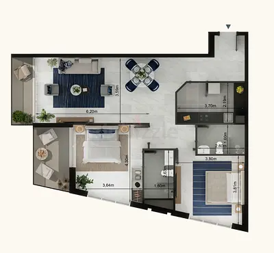 2% commission from the seller / Ready  Vacant 2BR | Brand New | Below Market Price | Arjan