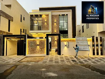 Villa (with swimming pool) for sale in Ajman| Al-Yasmine area | 3 rooms, a living room, a hall, and a swimming pool Freehold for all nationalities Pri