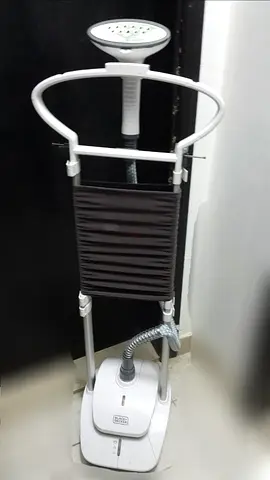 Standing Garment Steamer with Hanger and Fabric Brush