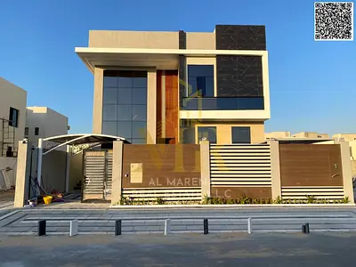 Luxury villa for sale in Al Helio 2. Elegant design featuring 4 spacious bedrooms and ultra-luxurious finishes in a strategic location in Ajman 🏡✨