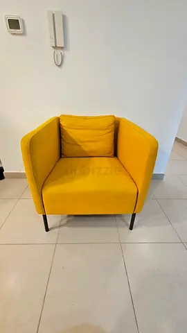 Yellow Modern Accent Armchair — Good Condition