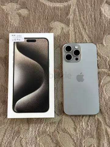 iPhone 15 Pro Max 256 GB Silver with Box - Good Condition