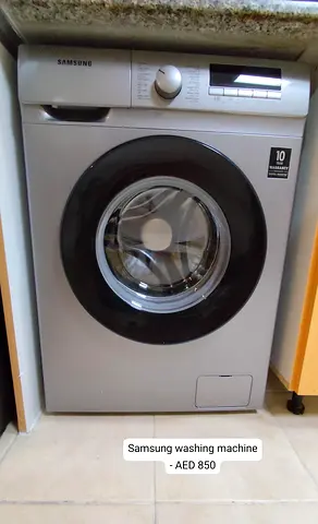 Samsung Front-Load Washing Machine - 7kg, Silver (Good Working Condition) with 10+ years of warranty