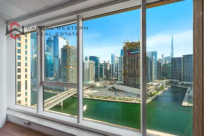 Canal & Burj View | Glass Partitioned | Ready