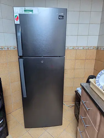 Aftron Top Freezer Refrigerator - Silver, Good Condition