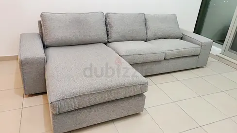 IKEA Kivik L Shape Sofa Gray Good condition