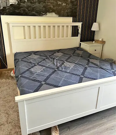 Ikea Queen size bed with mattress available in perfect condition