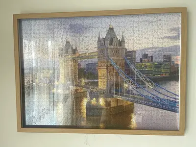 Framed Completed Jigsaw Puzzle - Tower Bridge London