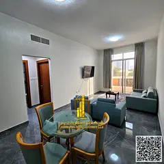 Stylishly furnished one-bedroom apartment for monthly rent in Ajman - Al Rashidiya 2 - behind the La