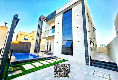 Al Bahia Villa, 4 bedrooms with pool, registration fees included, at a great price. Freehold . Bank