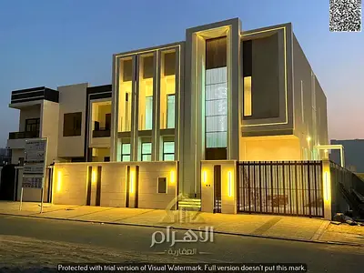 فيلا فاخرة للبيع في العالية - ارقي مناطق عجمان - فيلا راقية، تشطيب سوبر ديلوكس، السعر شامل التكييف المركزي بالكامل وبدون رسوم سنوية