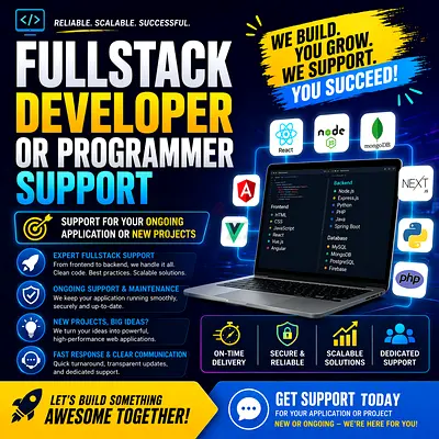 Fullstack Developer Support for Your Applications