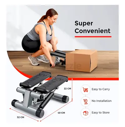 Sunny Health  Fitness Mini Steppers for Exercise at Home, Stair Step Workout Machine