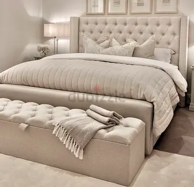 Brand New Luxury Super King Size Bed - Fully Customizable - UAE Sharjah Manufactured