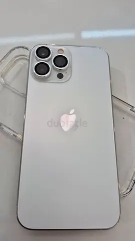 White iPhone (good condition) with clear case