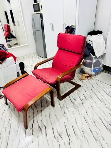 Ikea armchair with foot rest for sale due to relocation. Anyone need call me. 971581372155