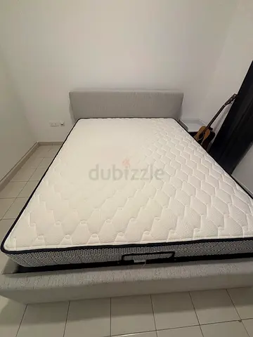 Queen size bed and mattress