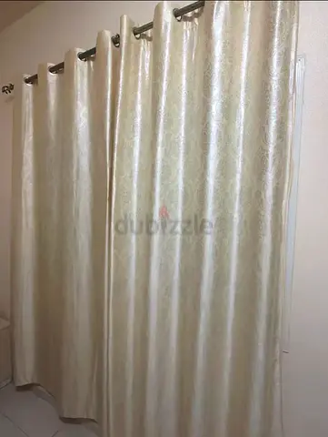 Curtains sets with rods very clean