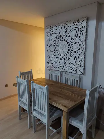 Solid Mango Wood 6-Seater Dining Table