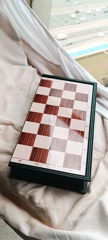 Foldable Magnetic Chess Board Set - Portable