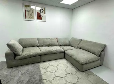 Looks like new condition pan Emirates modular sofa