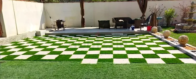 Artificial Grass per meter with fixing