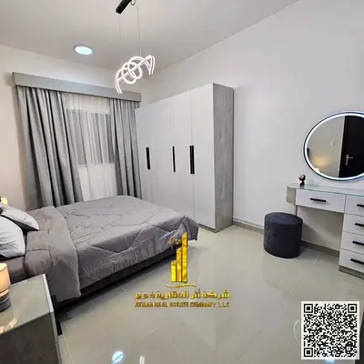 شقه فاخره اول ساكن غرفه وصاله مع بلكونه باطلاله مفتوحه.عجمان الجرف 2. مفروش بالكامل للإيجار الشهري✨الإيجار يشمل الفواتير والإنترنت