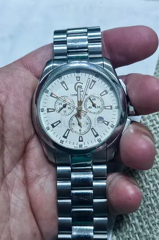 Cerruti 1881 Mens stainless steel chronograph watch - good working condition