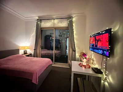 Great Private Bedroom with Balcony , only for one female stay