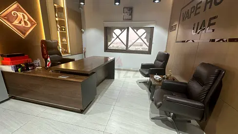 Executive Wooden Office Desk with Matching Leather Guest Chairs - Set