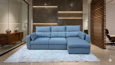 Ikea eskilstuna L shape sofa under storage