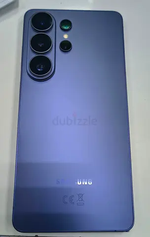 Samsung Galaxy phone in good condition — violet/purple back, triple camera