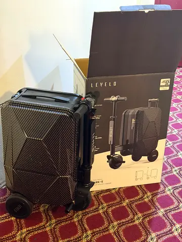 Level8 Carry-On Hard Shell Suitcase with Foldable Handle — Like New