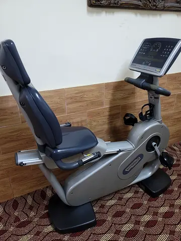 Recumbent bike technogym