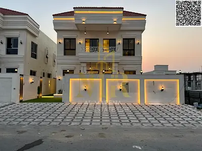 Luxury villa for sale in Al Helio 2. Elegant design featuring 4 spacious bedrooms and ultra-luxurious finishes in a strategic location in Ajman 🏡✨