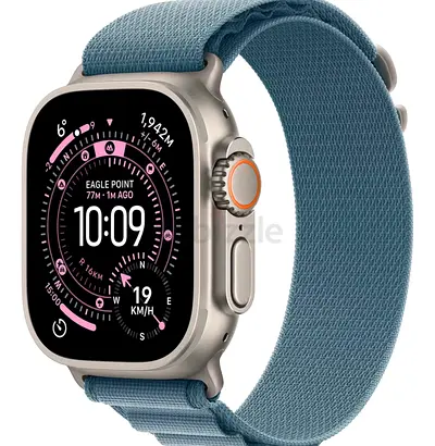 Watch Ultra 3 GPS + Cellular 49mm (Middle East Version) Natural Titanium Case With Light Blue Alpine