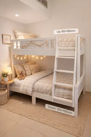 Family Bunk Bed wooden with matress