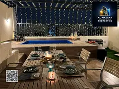 Fully furnished villa for rent in a prime location in Ajman. The villa features five furnished maste