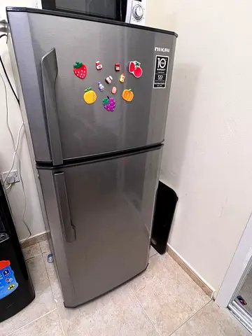 Nikai 2-Door Silver Fridge - Good Working Condition