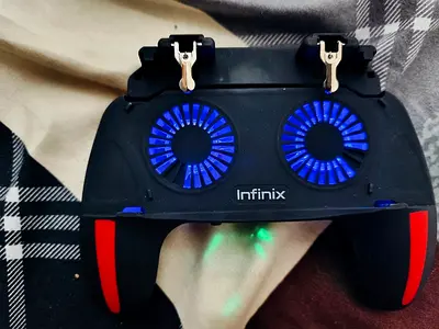 Infinix Cooling Gamepad with Dual Fans — USB Mobile Controller
