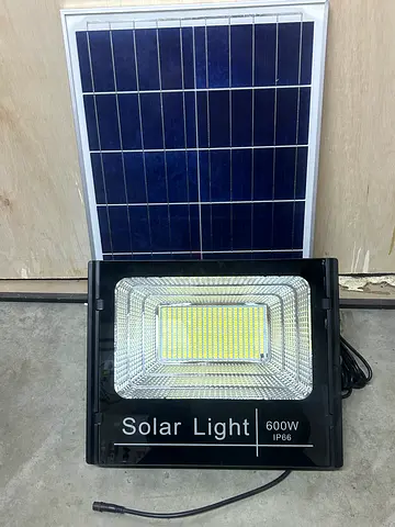 New 600W Solar Light with Large Panel (53×35cm) | Brighter  Longer Working Time | IP66 Waterproof