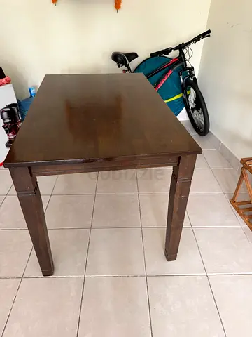Dining table with Ikea chairs