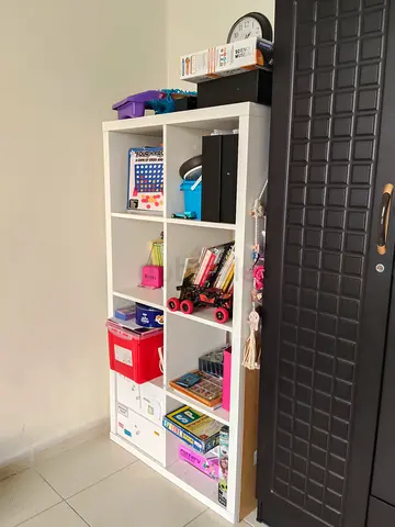 IKEA white shelf with drawers