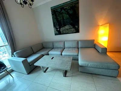 Luxury L-Shaped Sofa from Home Centre with Chaise – Modern Design, Excellent Condition