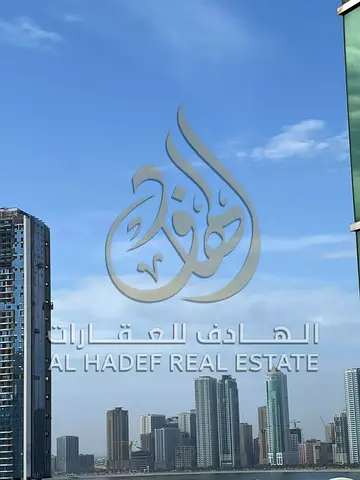 Lowest price in Sharjah: Two-bedroom apartment for annual rent in Al Taawun, for families only. Ideally located near the Dubai exit, with a balcony an